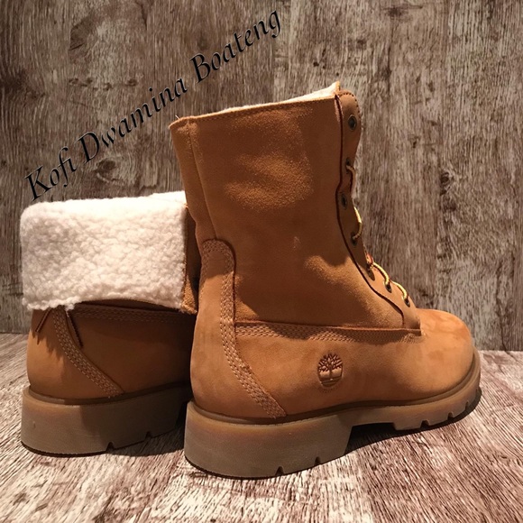 Timberland Linden Wood Fold-Down Teddy Fleec A1KGC - Picture 7 of 8